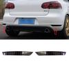BRQ1 For VOLKSWAGEN VW GTI Glossy Black Rear Bumper Reflector Honeycomb Double-Sided Tape Mounting For Volkswagen Golf 6/7/7.5/8 GTI oq2