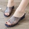 Sandals for Women Summer Shoes 2025 Non-slip Ladies Slippers Plastic Household Soft Female Slides Footwear