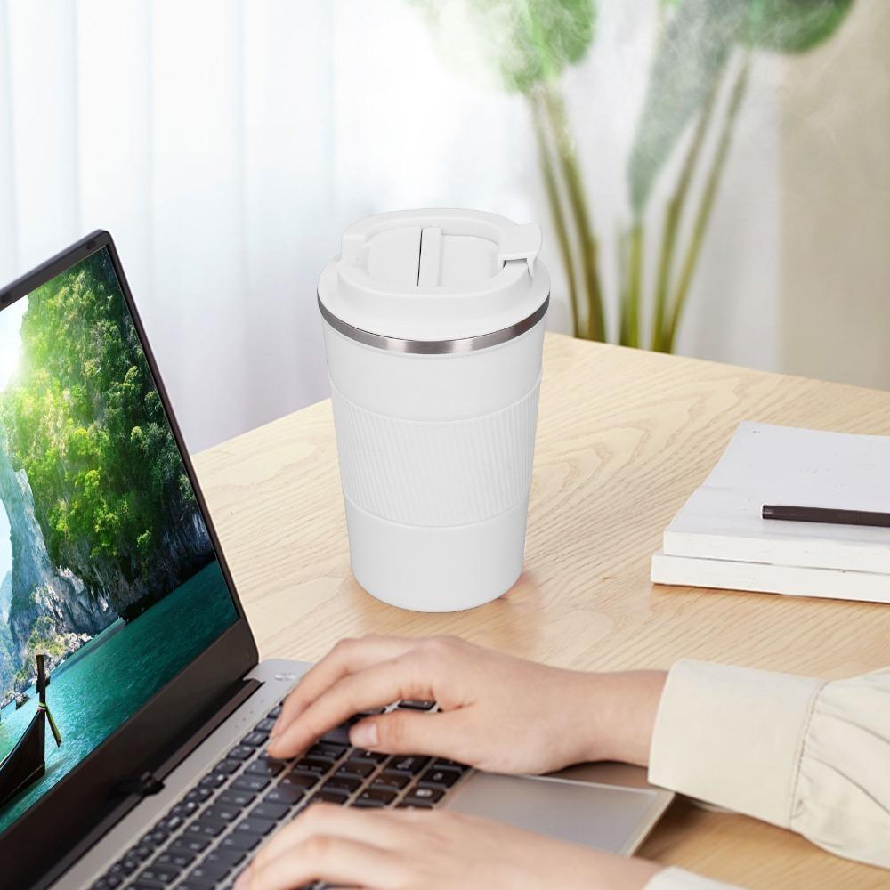Silicone Sleeve Coffee Cup Stainless Steel Water Mug Practical Coffee Mug  Travel