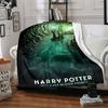 1pc Harry Potter Flannel Throw Blanket - HD Printed Lightweight Soft Warm All-Season Blanket for Sofa, Bed, Travel, Camping 110