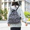 Fashionable Sports Bag Foldable Tie-mouth Handbag Large Capacity Portable Casual Home Shopping Backpack