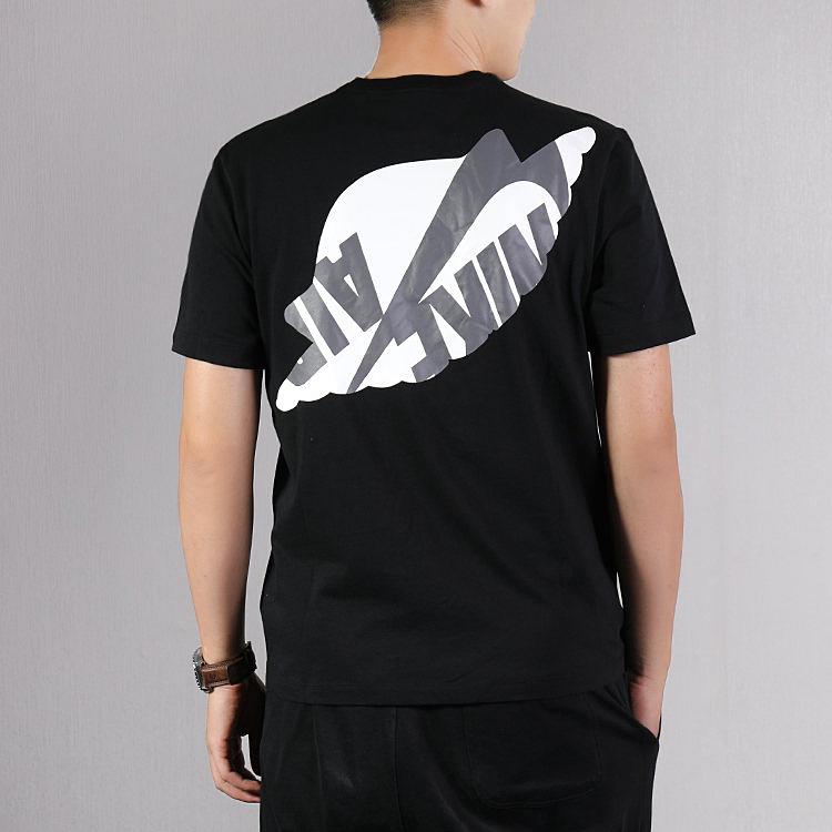 Air Jordan Wings Basketball Sports Casual Short Sleeve T-Shirt Men Tops Black AT8903-010