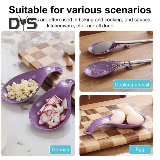 2Pcs Spoon Rest for Stove Top Durable Plastic Spoon Holder Kitchen Utensils Holder Easy To Clean Spoon Mat Compact Size Ladle Holder Stylish Look