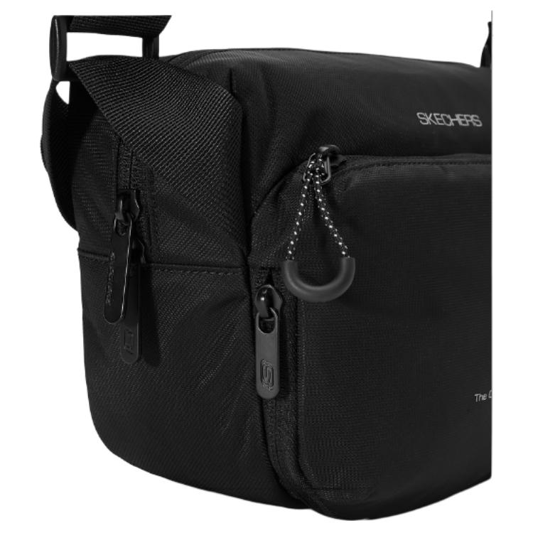 New Skechers Colorful Fabric Shoulder Bag, Crossbody Bag Unisex Carbon Black P325U008-0018