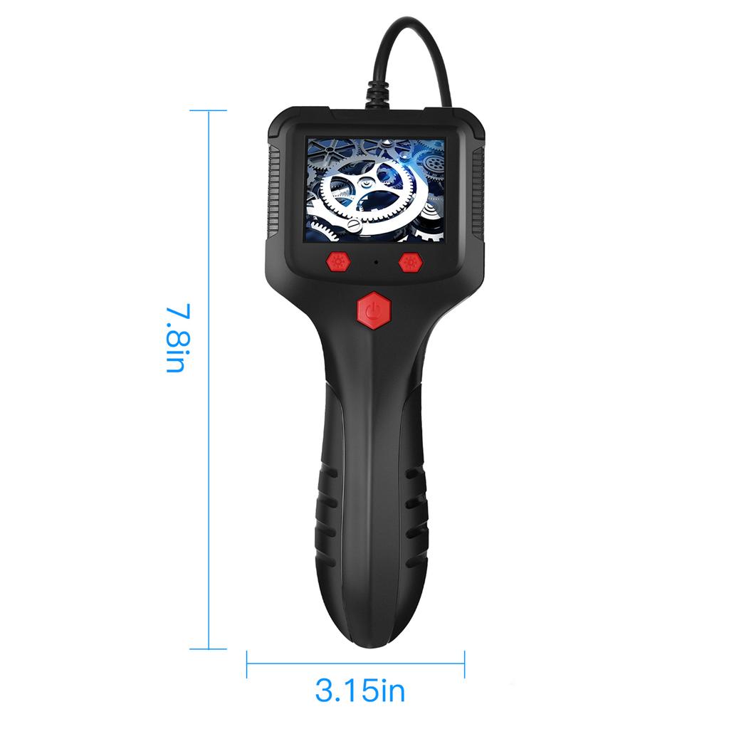 P100 Industrial Endoscope 8mm 1080P Digital Borescope IP67 Water Tight Snake Scope Camera Handheld Inspection Camera