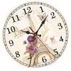 Vintages European Styles Round Wall Clock Silents Movement Home Decoration