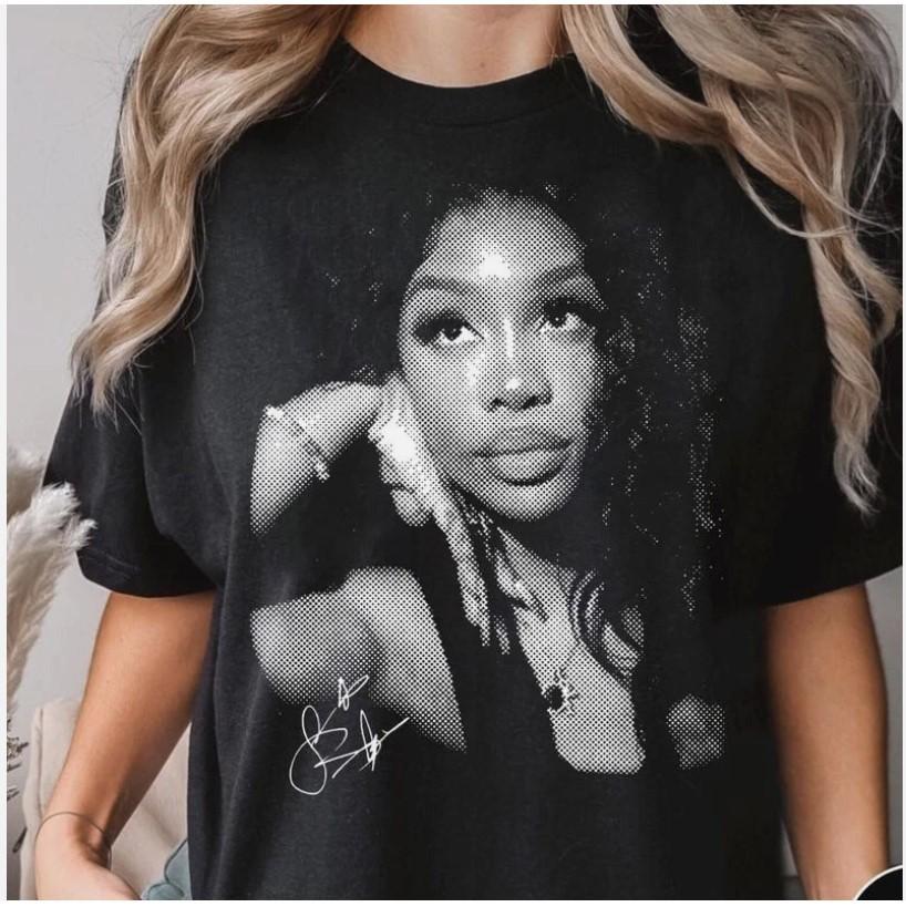 

SZA Album Cover T-Shirt Vintage Style Graphic Tee Fan Concert Unisex T-Shirt XXL
