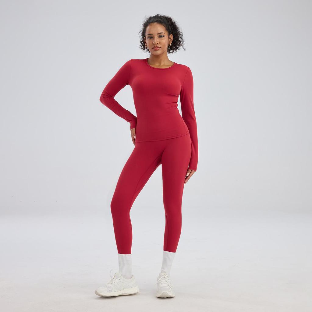 European & American High-Stretch Quick-Dry Yoga Suit: Nude Feel, Premium 2-Piece Set for Running & Fitness