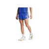 Adidas Logo Elastic Waist Three-Quarter Casual Shorts Men Shorts Blue JN5534