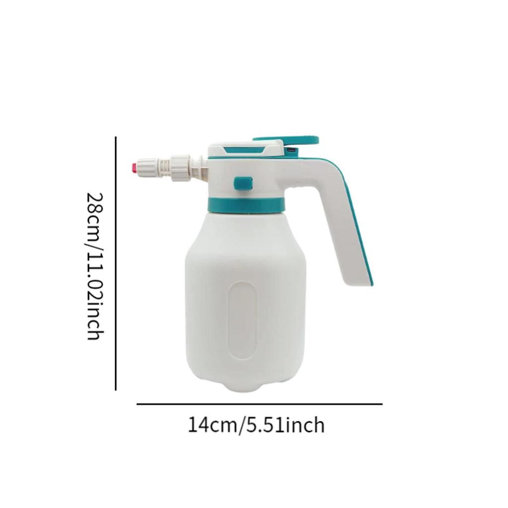 Electric Foam Sprayer Car Wash 2L Rechargeable Portable Foam Spray Bottle with USB for Watering Automotive Home Cleaning