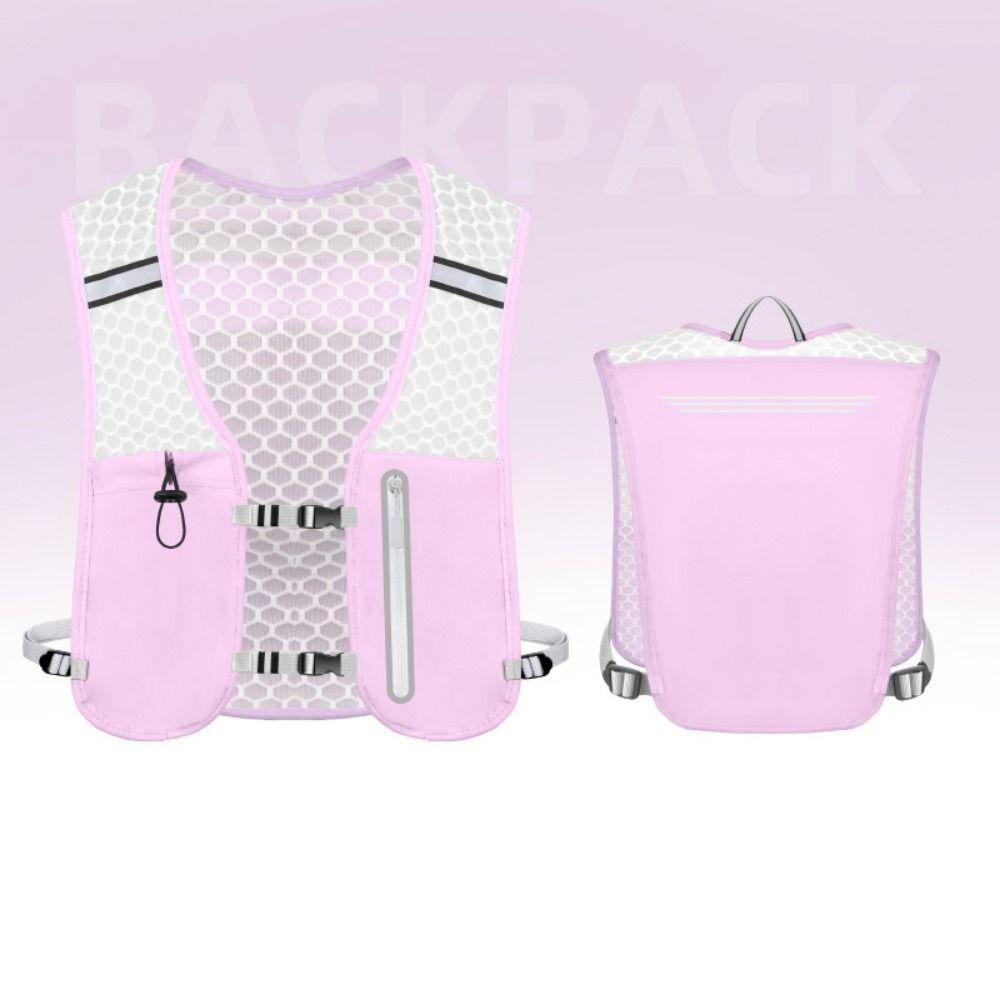 Reflective Reflective Running Vest Pack 2L Water Chest Pack  Outdoor Activities