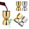 Bar Cocktail Jigger Messbecher Doppel 20ml 40ml Messjigger, Edelstahl Werkzeuge Shaker Tasse, Gold Silber Katze Messbecher