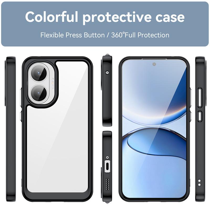For Xiaomi Poco F7 Case Poco F7 Cover TPU Border Acrylic Backplane Durable Bumper Shield Protective Phone Cases On Poco F7 Funda