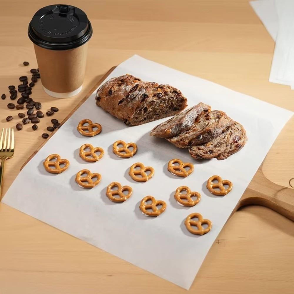 200 Stück Wasserdicht Ölfest Papier Hitzebeständig Heißluftfritteusenpapier Backutensilien Backpapier Backofen