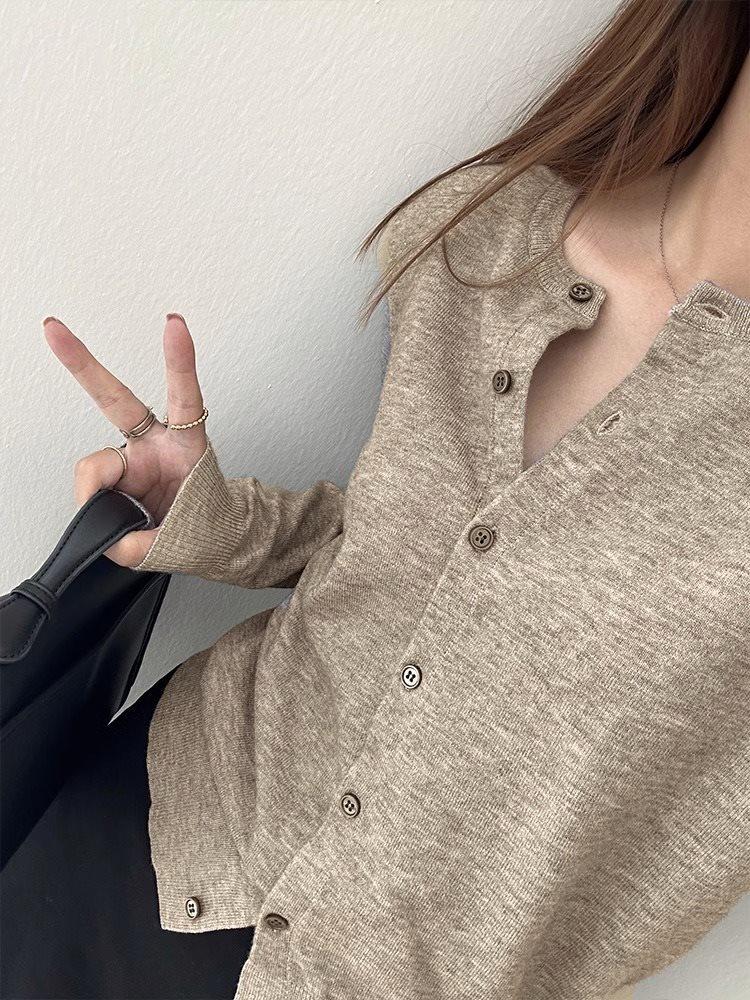 

Year of the Zodiac Red Knit Cardigan - Women s Lightweight Spring Sweater Top S recommended for 85-100 lbs