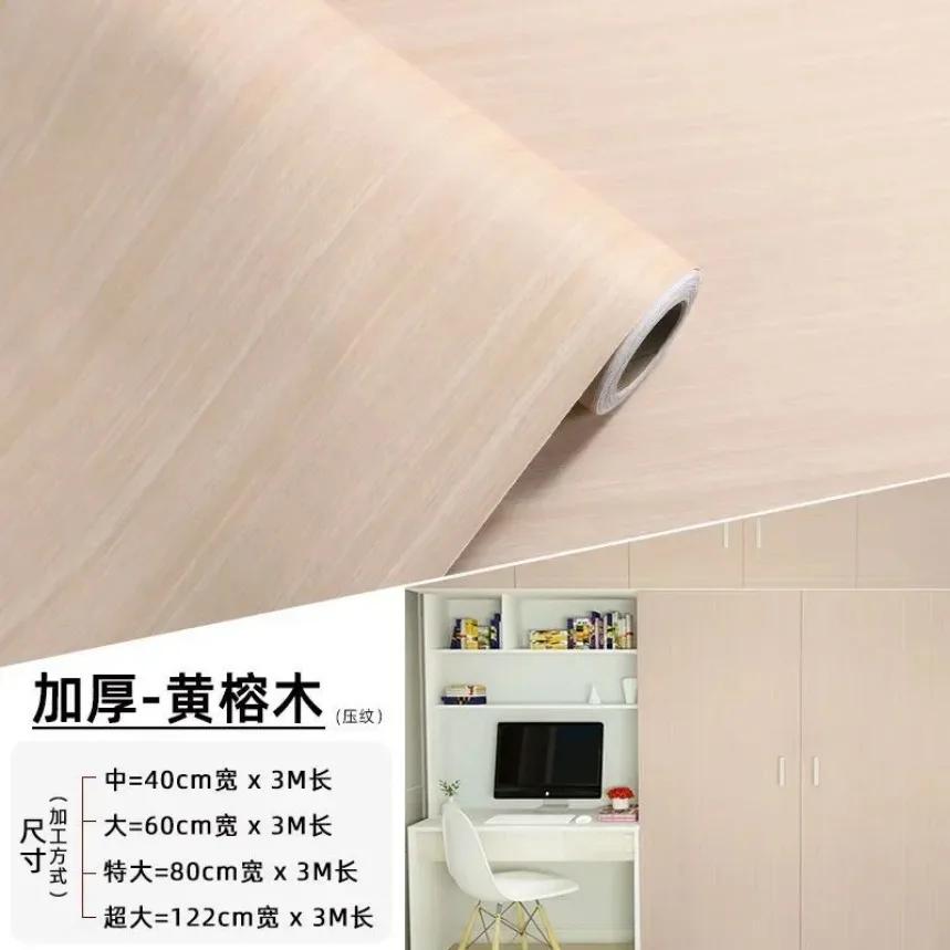 Wodoodporny Papier Kontaktowy Dekoracyjny z Wzorem Drewna do Renowacji Mebli Samoprzylepna Usuwalna Tapeta Winylowa na Ściany w Rolkach