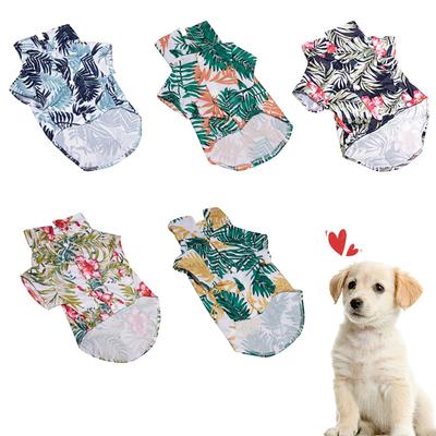 Camisa respirável para animais de estimação estampada camisa para cães e gatos moletom para animais de estimação roupas fofas para cães