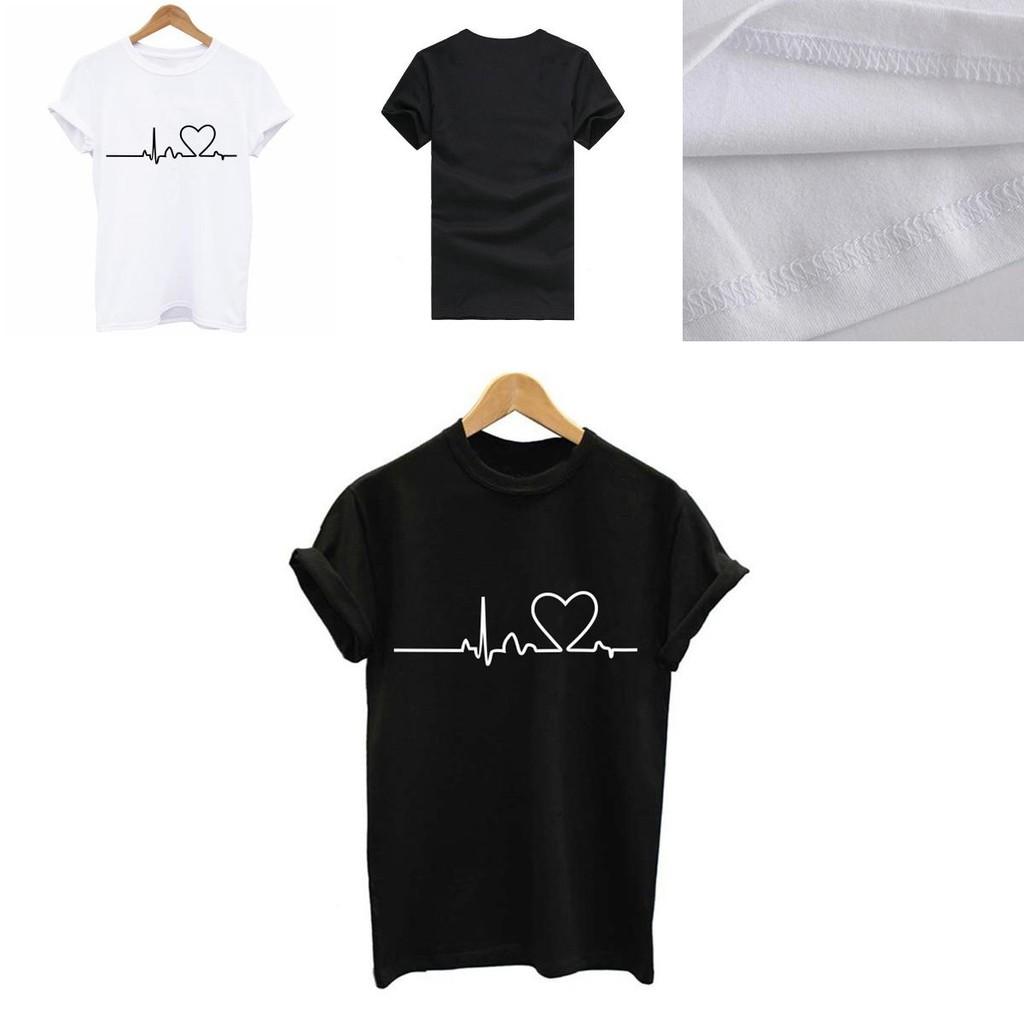 Comfortable Crew Neck Heart Print Blouse For Women In Soft Casual Fabric