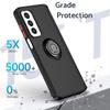 Carcasă Mată Tip Armură Pentru Motorola Moto Edge 2021 Capac Inel Suport Magnetic Suport Coajă Rezistentă la Șocuri Coque Fundas