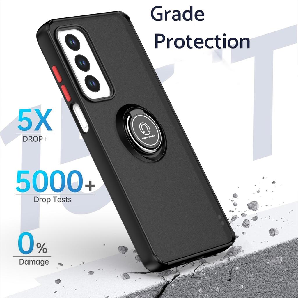 Carcasă Mată Tip Armură Pentru Motorola Moto Edge 2021 Capac Inel Suport Magnetic Suport Coajă Rezistentă la Șocuri Coque Fundas