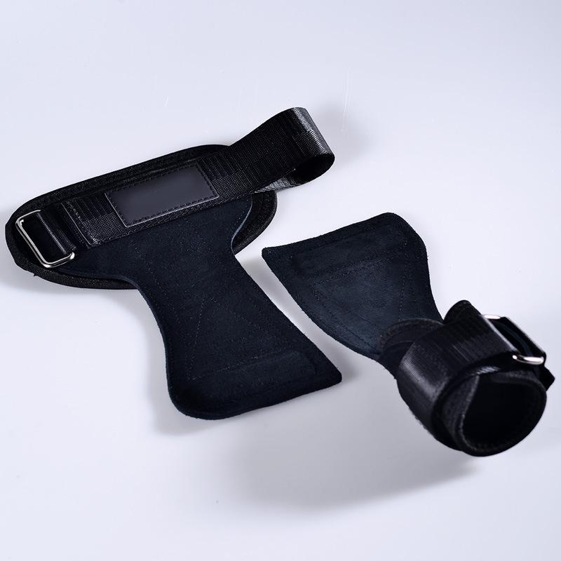 2026 Custom Logo Gymnastics Hand Grips Leather Power Lifting Grips Weight Lifting Gloves M