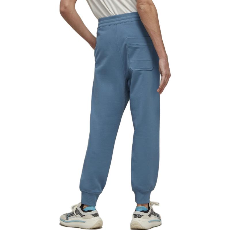 adidas Y-3 Organic Cotton Terry Cuffed Pants Altered Blue Men Streetwear IB4808