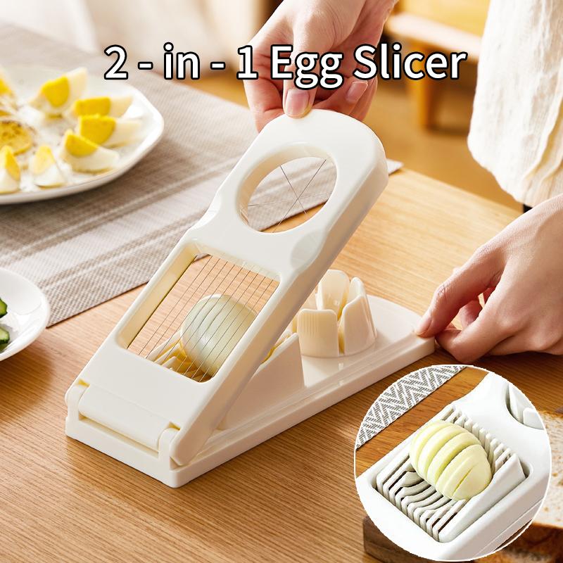 2 - in - 1 Egg Slicer, 304 Stainless Steel Wires,Multifunctional Slice & Dice Eggs, Food - Grade ABS, Easy - Clean Kitchen Tool