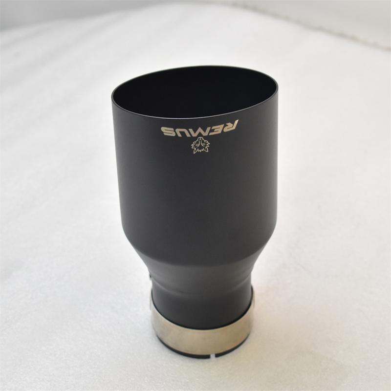RE  Matte Black Stainless Steel Car Accessories Muffler Tip Exhaust System Pipe Universal Nozzle  F10  Golf