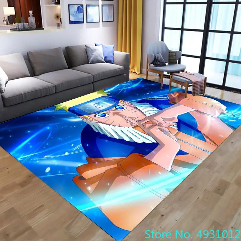 

Bathroom Carpet Anime Uzumaki Naruto Cartoon Plush Rug Living Room Floor Mat Kitchen Bedroom Washable Non-slip Door Mats 40cmx60cm