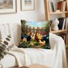 1/4pcs Farm Rooster Cushions Pillowcase Polyester Cushion Cover Throw Pillow Pillowcover Home Car Sofa Decor