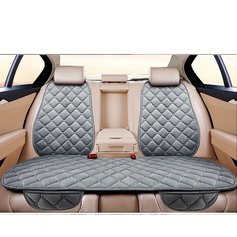 Thickened Fuzzy Automotive Seat Cushion And Backrest 3-Piece Set Single Seat Cushion With Thermal Cotton, No Binding, Office C