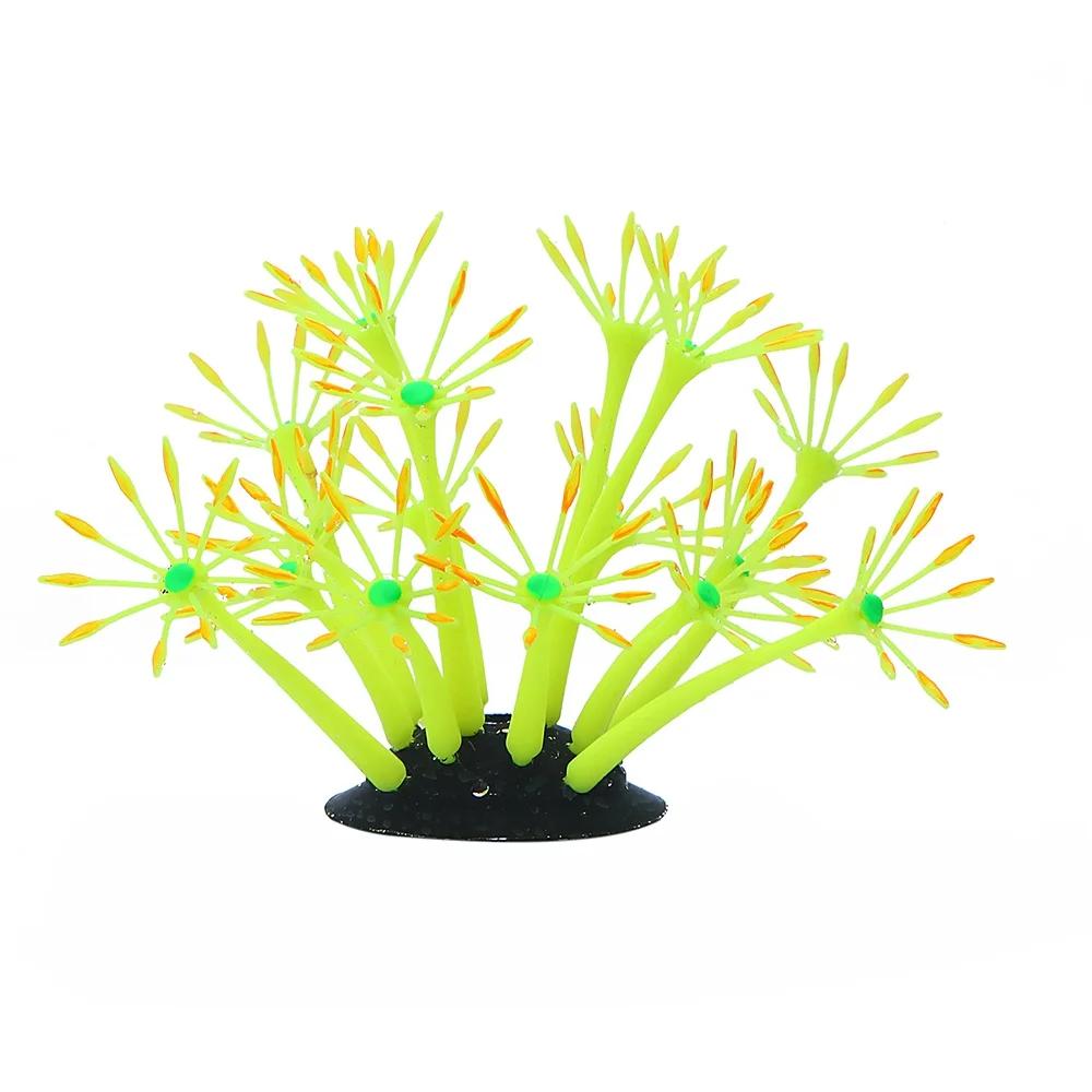 Luminous Artificial Coral Plants for Fish Tank Underwater Decoration Glowing Aquarium Decor Aquatic Landscape Supplies