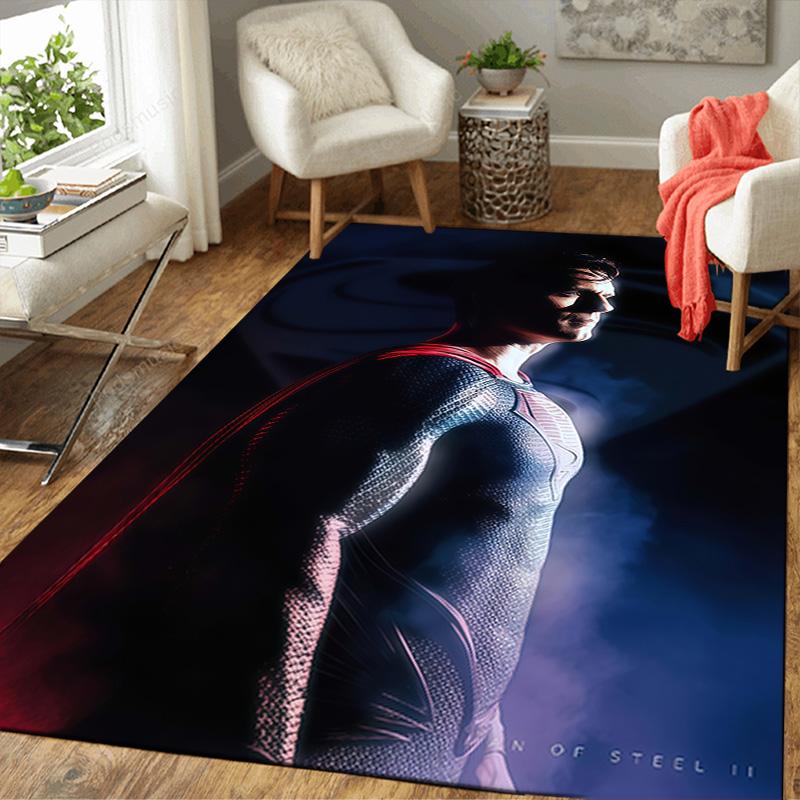 

Super Hero Street Art Area Rug Soft Fluffy Non-Slip Floor Mat for Home Living Room Bedroom 60x90cm