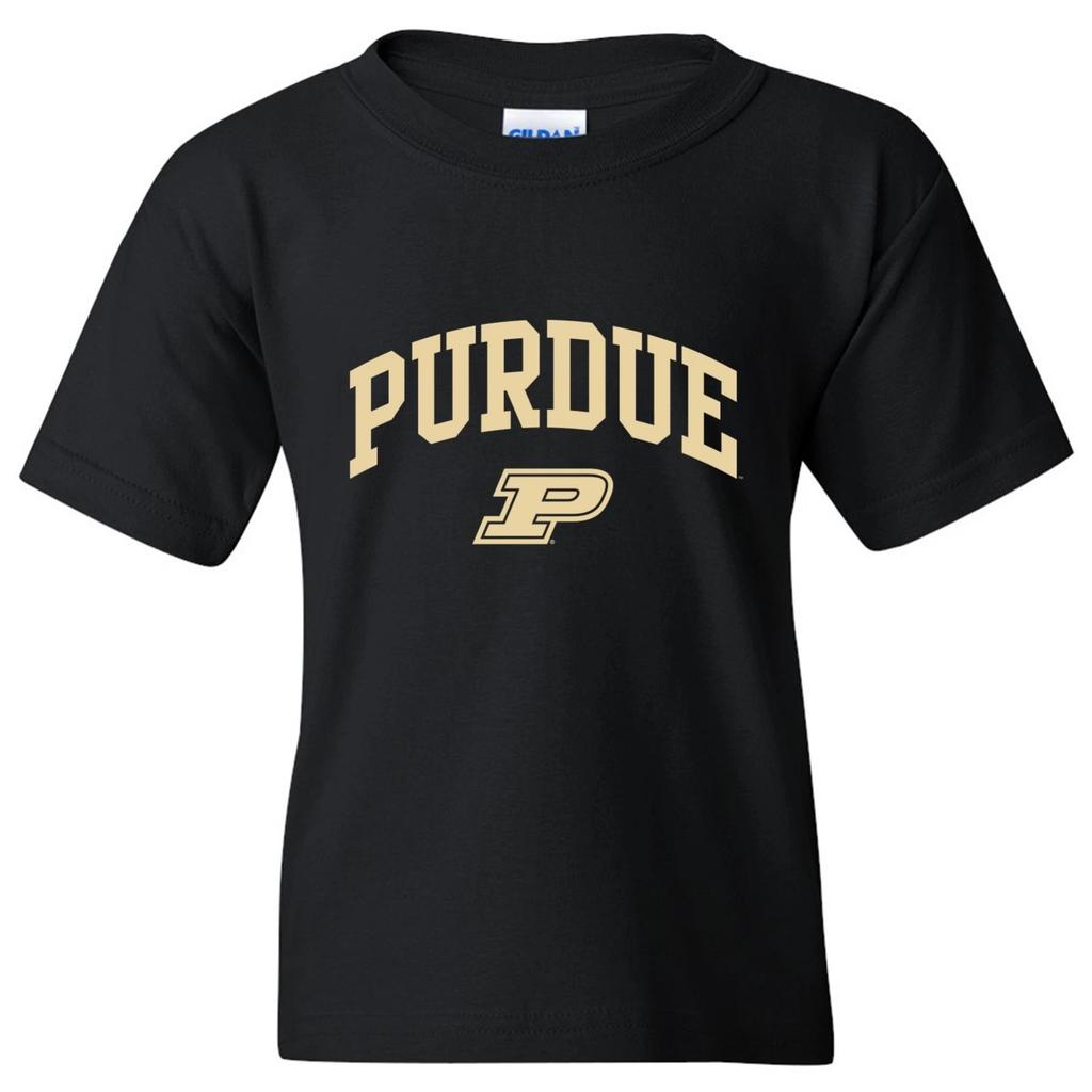 Purdue Boilermakers Arch Logo Licensed Unisex Youth T-Shirt