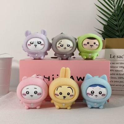 Jouet tendance Chiikawa Série Pyjama Visage Changeant Hachiware Pendentif Visage Mignon Drôle Changeable Ornements Jouets Amis Usaqi Cadeau