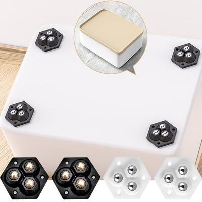 Self Adhesive Universal Wheel 360° Rotating Self Adhesive Pulley Base Furniture Casters Wheels