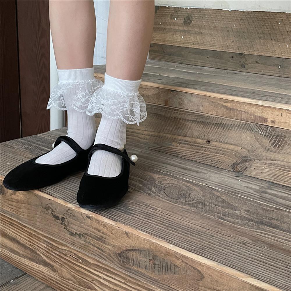 Fashion Women Stockings Cotton Knitting Solid Color Knee Socks College Style School Girls Black White Long Socks Stocking