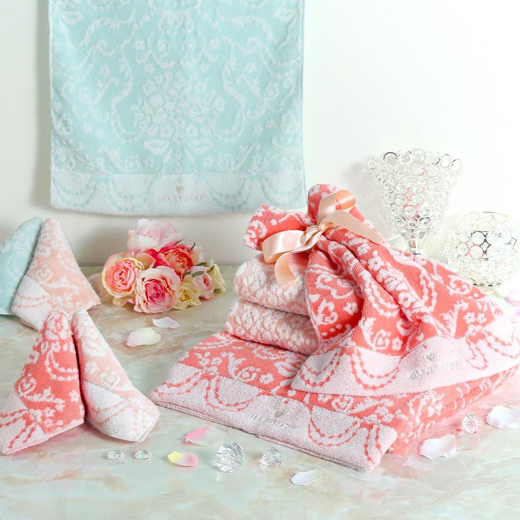 Jill Stuart Perle Bouquet Bath Untwisted Steam 60 X 120 Cm Towel, Pink, Yarn, Shirring, 58-1823350, Approx.