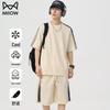 MiiOW Men's Ice Silk Short Sleeve & Shorts Set