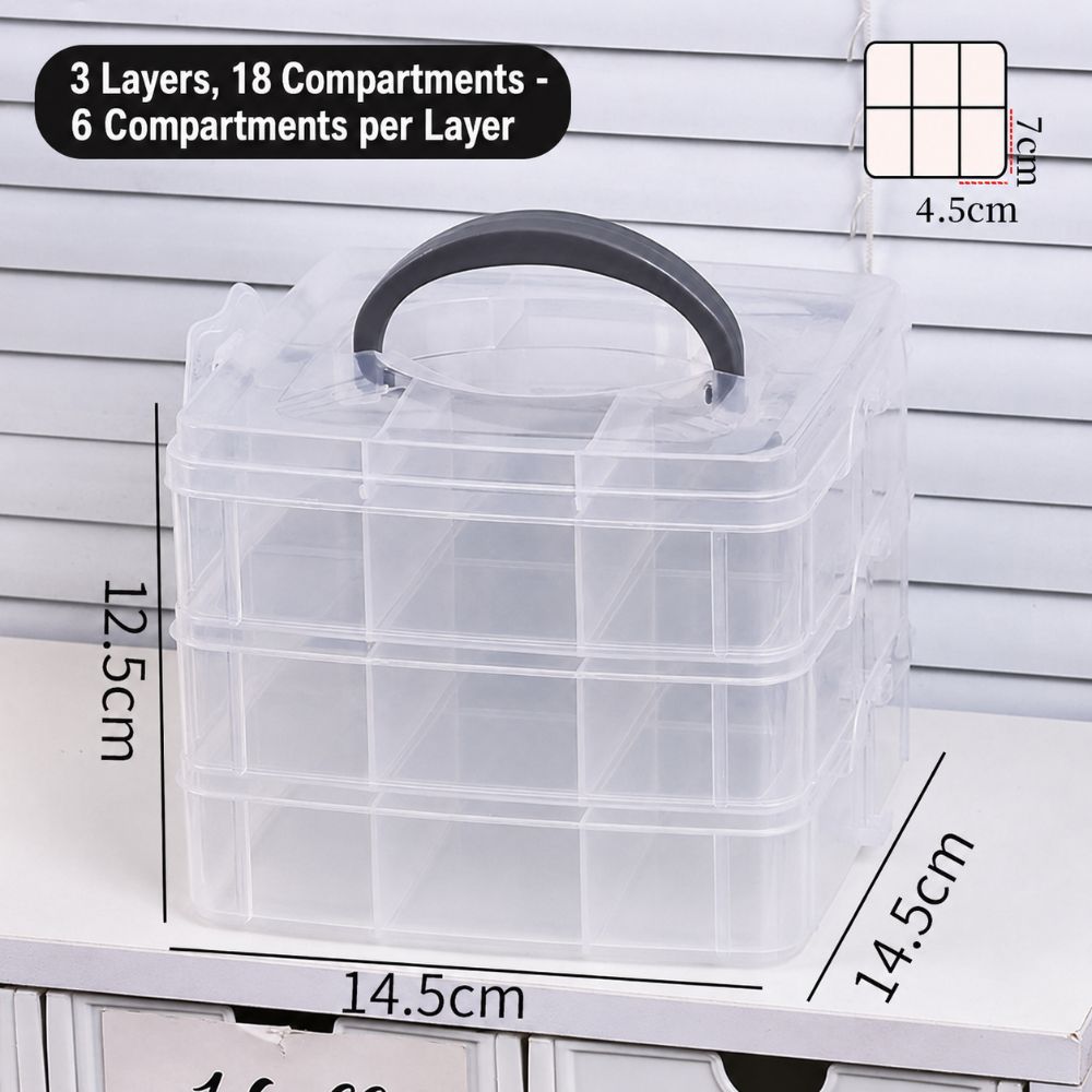 Large Capacity Toy Car Display Shelf Transparent Design Necklace Organizer Case  Bead Organizer