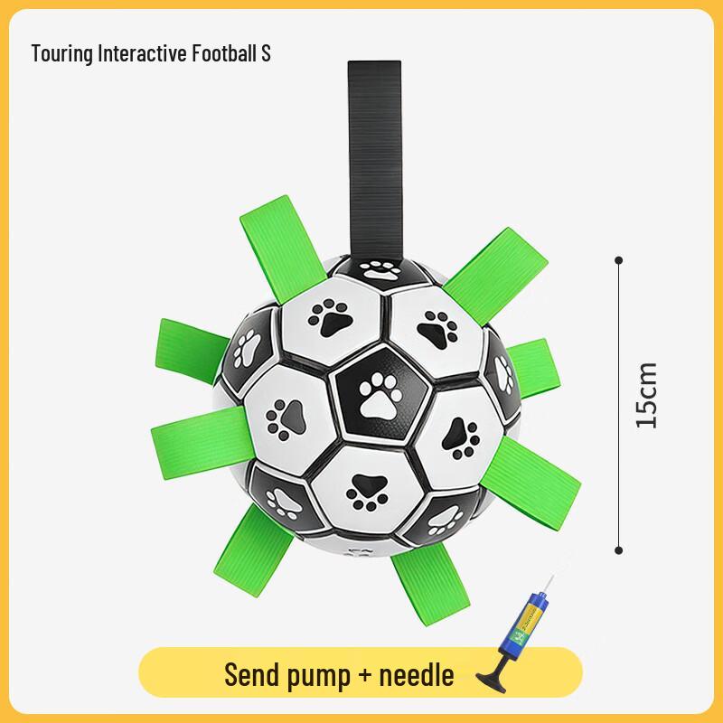 Qi Oh Durable Dog Soccer Ball Chew Toy