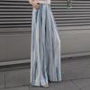 Women's Linen Blend Tie-Dye Wide-Leg Pants