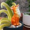 Cute Nine Tailed Animal Figurine Resin Crafts Handicraft Animal Sculpture Toys Unique Garden Animal Statue