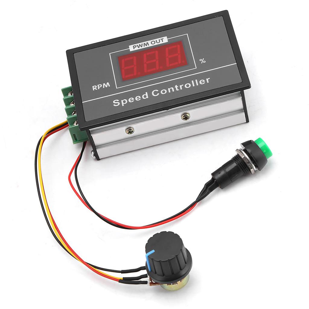 DC 6‑60V 12V 24V 36V 48V 30A PWM DC Motor Speed Controller Start Stop Switch