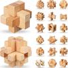 Çocuklar Çocuklar Yetişkin Kong Ming Luban Kilidi 3D El Yapımı Bambu Matematik Bulmacaları Zeka Oyunları Eğitici Parmak Oyuncak Doğum Günü Noel Hediyesi