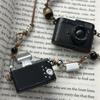 Flash Light Small Camera Necklaces Punk Vintage Sweater Chain  For Men and Women