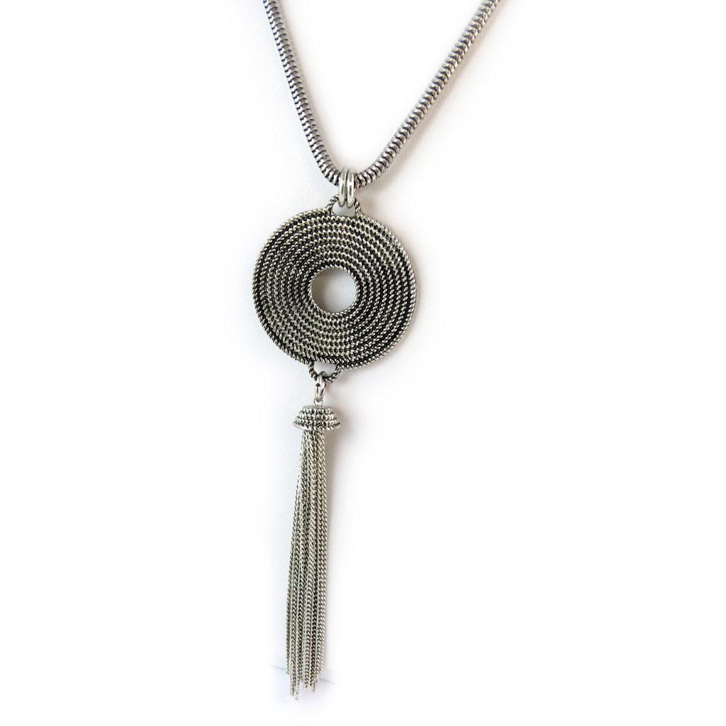 Les Trésors De Lily [N8834] - Halskette 'Kilimandscharo' silberblau