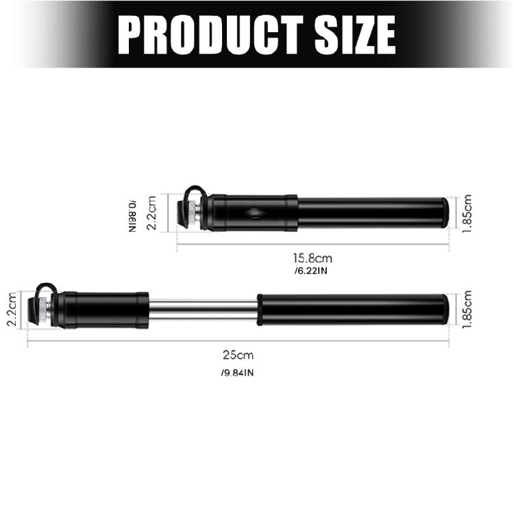 Bicycles Tyre Pumps Bikes Tire Pumps with Standard Bicycles Valves, High Pressures Cycle Air Pumps with Balls Needle Set