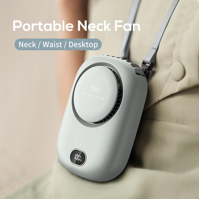 2025 USB Rechargeable Portable Neck Fan