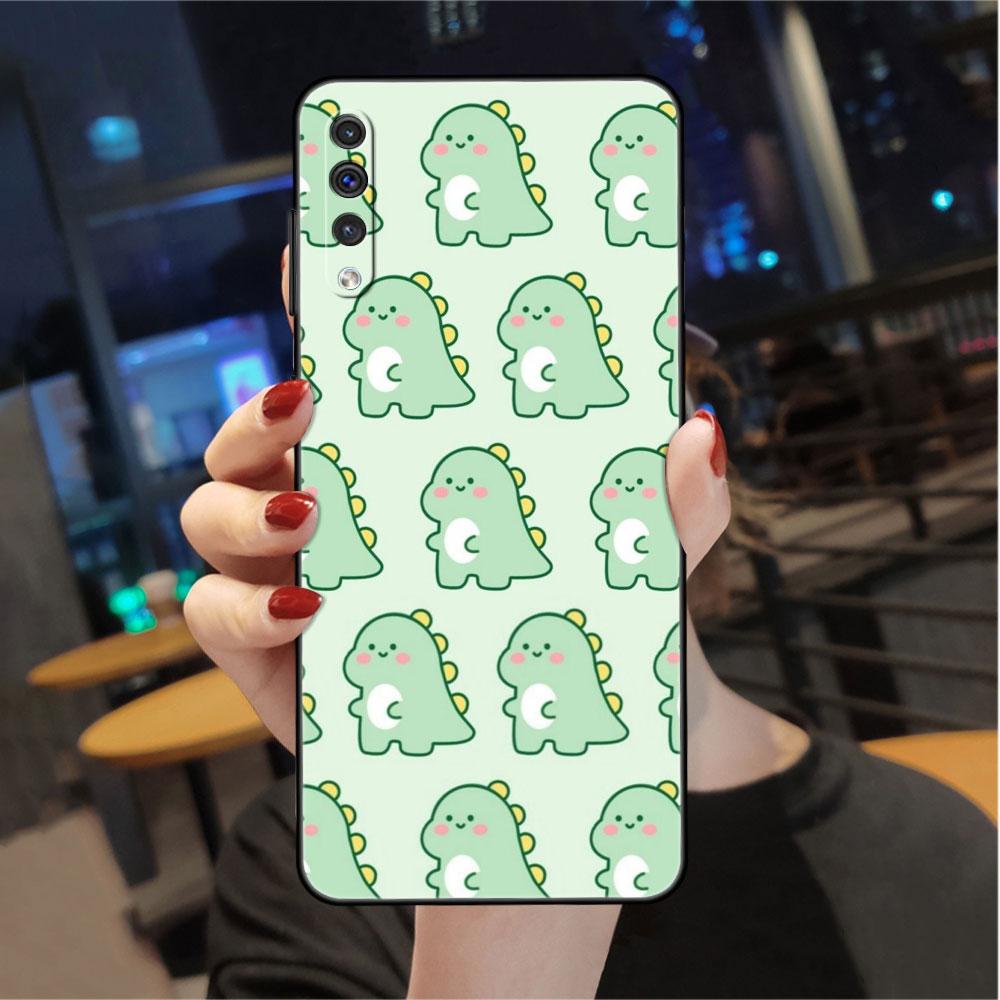 

Dinosaur Cartoon Case For Samsung Galaxy A50 A70 M52 A30 A20s A20e A10 A40 A10s M51 M31 M30s M13 5G Black Phone Cover Samsung M13 5G